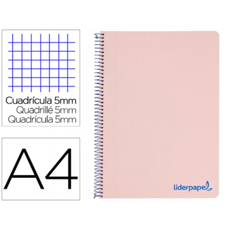 cuaderno-espiral-liderpapel-a4-micro-wonder-tapa-plastico-120h-90-gr-cuadro-5-mm-5-bandas-4-taladros-color-rosa