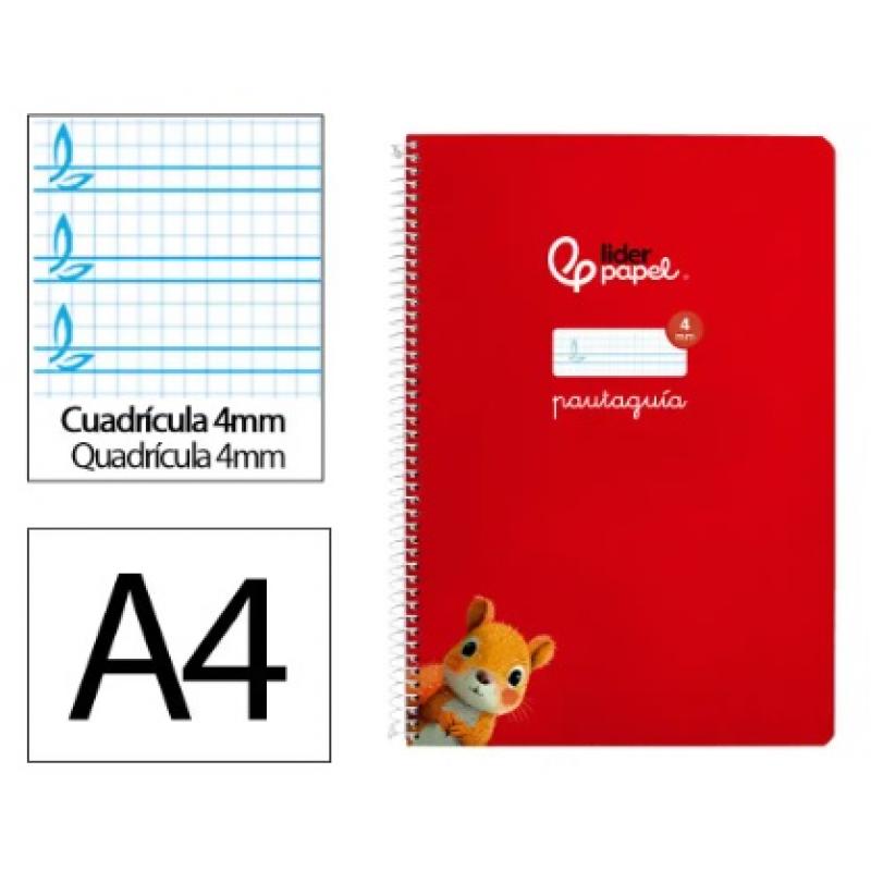 cuaderno-espiral-liderpapel-a4-pautaguia-tapa-blanda-80h-75-gr-cuadriculada-pautado-4mm-color-rojo