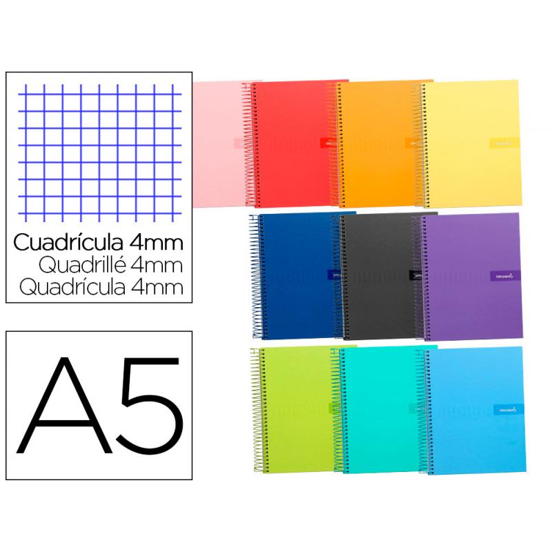 cuaderno-espiral-liderpapel-a5-crafty-tapa-forrada-80h-90-gr-cuadro-4-mm-con-margen-colores-surtidos