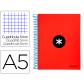 cuaderno-espiral-liderpapel-a5-micro-antartik-tapa-forrada-120h-100-gr-cuadro5mm-5-bandas-6-taladros-color-rojo