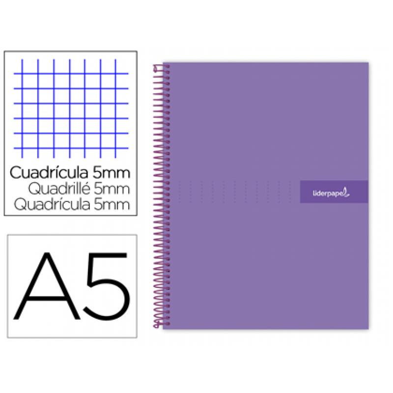 cuaderno-espiral-liderpapel-a5-micro-crafty-tapa-forrada-120h-90-gr-cuadro-5mm-5-bandas6-taladros-color-violeta