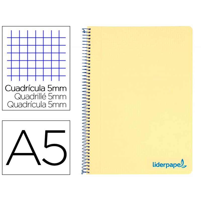cuaderno-espiral-liderpapel-a5-micro-wonder-tapa-plastico-120h-90g-cuadro-5mm-5-bandas-6-taladros-color-amarillo