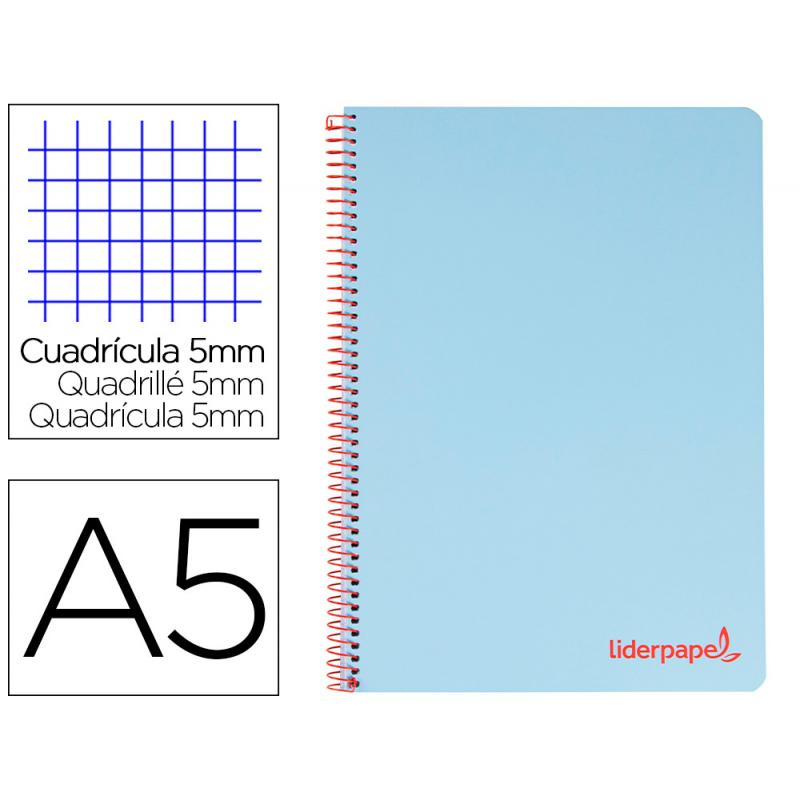 cuaderno-espiral-liderpapel-a5-micro-wonder-tapa-plastico-120h-90g-cuadro-5mm-5-bandas-6-taladros-color-celeste