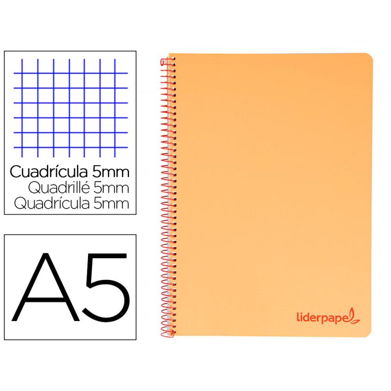 cuaderno-espiral-liderpapel-a5-micro-wonder-tapa-plastico-120h-90g-cuadro-5mm-5-bandas-6-taladros-color-naranja
