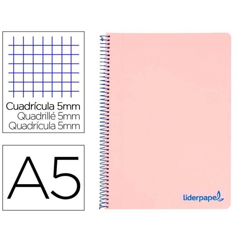 cuaderno-espiral-liderpapel-a5-micro-wonder-tapa-plastico-120h-90g-cuadro-5mm-5-bandas-6-taladros-color-rosa