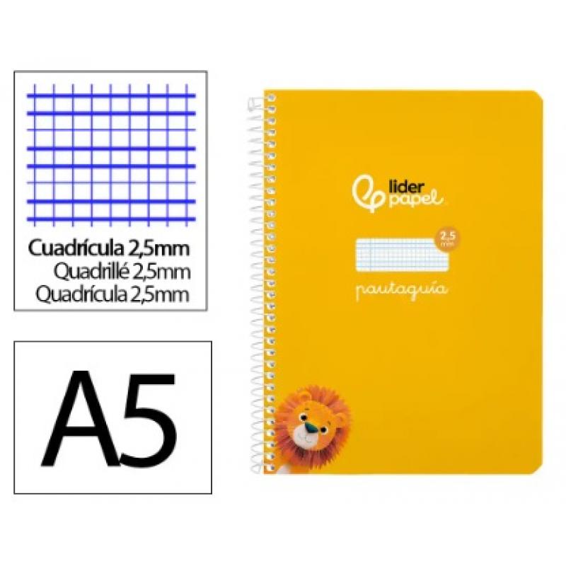 cuaderno-espiral-liderpapel-a5-pautaguia-tapa-blanda-40h-75-gr-cuadriculada-pautado-25mm-color-amarillo