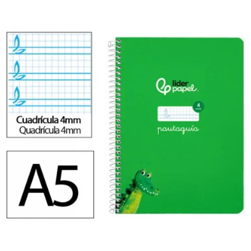 cuaderno-espiral-liderpapel-a5-pautaguia-tapa-dura-80h-90-gr-cuadriculada-pautado-4mm-color-verde