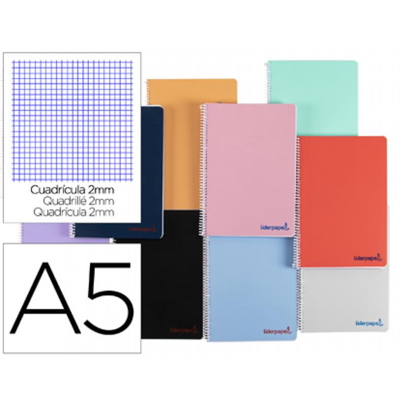 cuaderno-espiral-liderpapel-a5-wonder-tapa-plastico-80h-90g-milimetrado-2mm-colores-surtidos