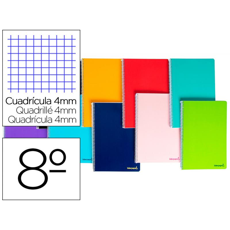 cuaderno-espiral-liderpapel-bolsillo-octavo-smart-tapa-blanda-80h-60gr-cuadro-4mm-colores-surtidos