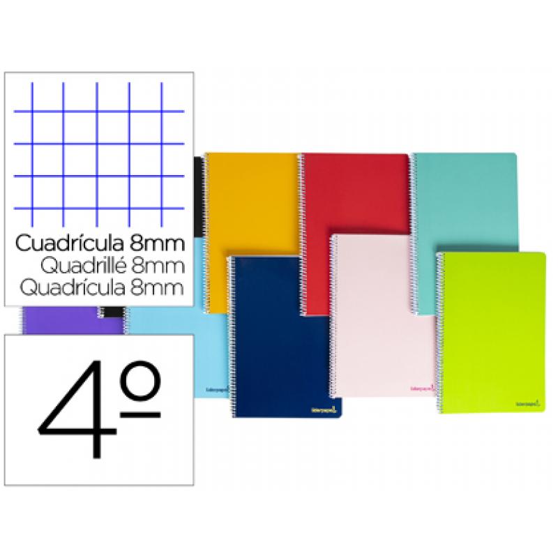 cuaderno-espiral-liderpapel-cuarto-smart-tapa-blanda-80h-60gr-cuadro-8mm-con-margen-colores-surtidos