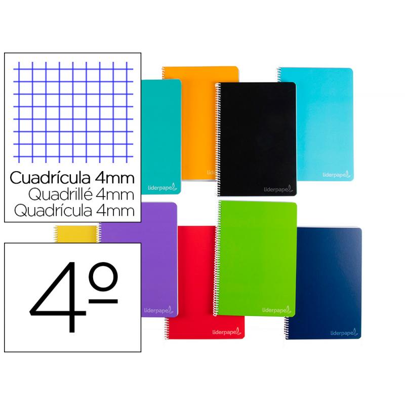 cuaderno-espiral-liderpapel-cuarto-witty-tapa-dura-80h-75gr-cuadro-4mm-con-margen-colores-surtidos