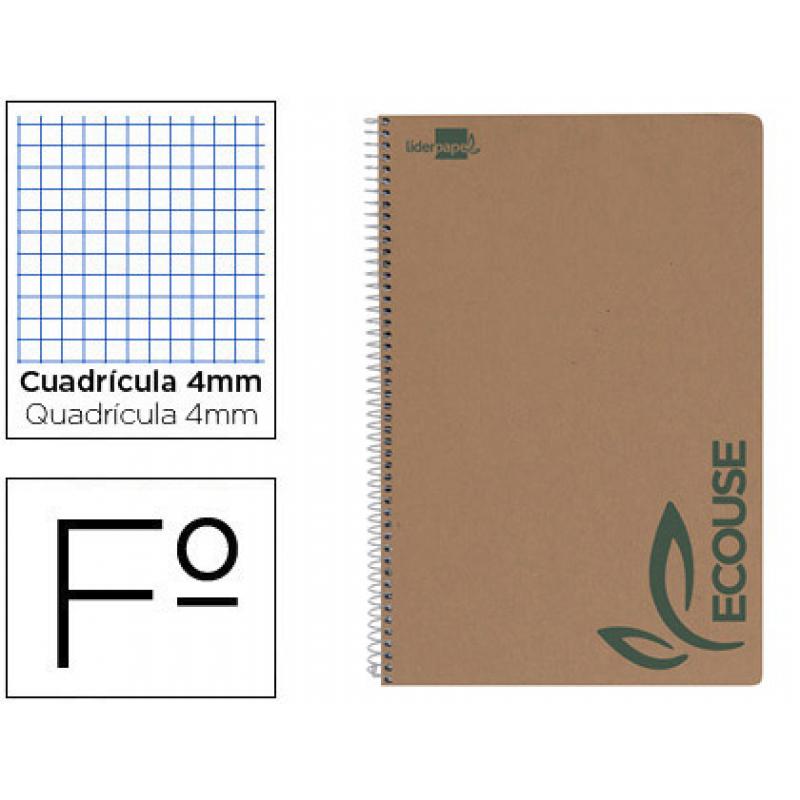 cuaderno-espiral-liderpapel-folio-ecouse-tapa-cartulina-kraft-80h-papel-reciclado-80-gr-cuadro-4mm-con-margen