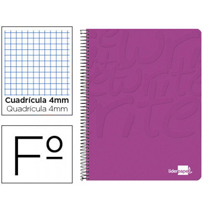 cuaderno-espiral-liderpapel-folio-write-tapa-blanda-80h-60gr-cuadro-4mm-con-margen-color-rosa