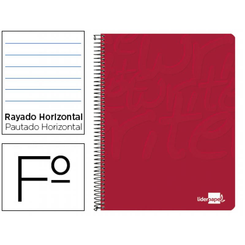 cuaderno-espiral-liderpapel-folio-write-tapa-blanda-80h-60gr-horizontal-con-margen-color-rojo