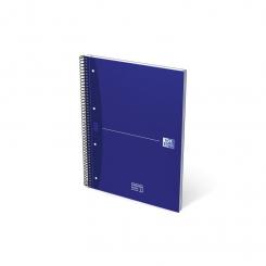 Cuaderno Espiral Oxford T. Extradura A4 80H 5X5 Essentials Azul