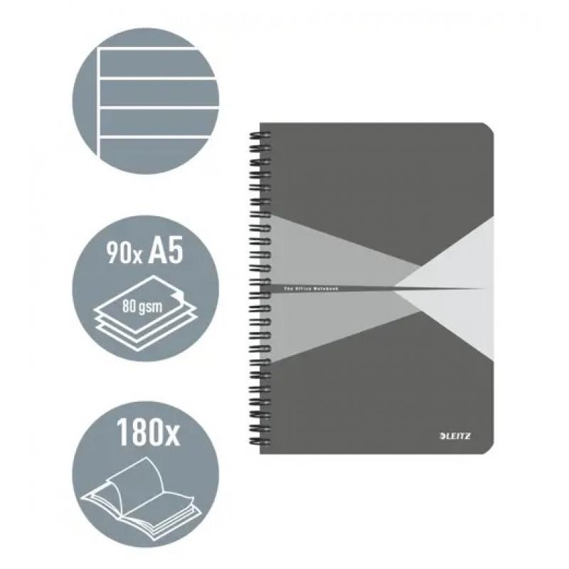 cuaderno-espiral-wiro-leitz-officetapas-de-carton-90-hojas-rayado-horizontal-din-a5-surtidos-90-hojas-80g-m2-fsc-ecol-label