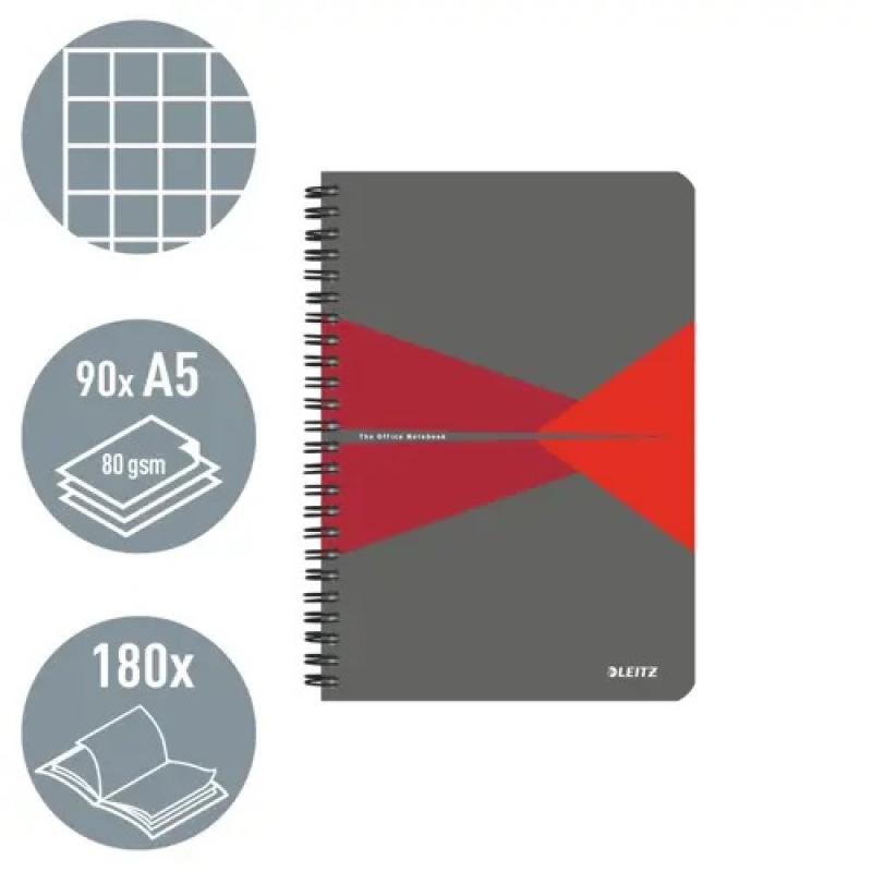 cuaderno-espiral-wiro-leitz-officetapas-de-pp-90-hojas-cuadricula-5-din-a5-rojo-90-hojas-80g-m2-fsc-ecol-label