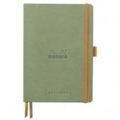 Cuaderno Goalbook Rhodia Celadon Micro.Tapa Polipiel A5 120H 90G Puntos Dots