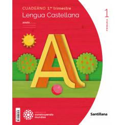 Cuaderno Lengua 1-1ºprimaria Pauta. Construyendo Mundos 2023, Ed. SANTILLANA