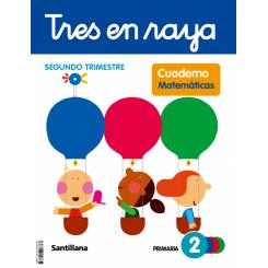 Cuaderno Matemáticas 2-2ºprimaria. Tres En Raya. Globalizado 2023, Ed. SANTILLANA