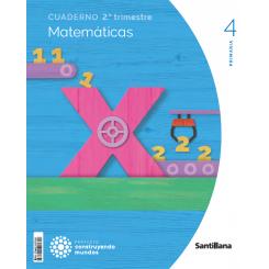 Cuaderno Matemáticas 2-4ºprimaria. Construyendo Mundos 2023, Ed. SANTILLANA