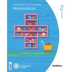 Cuaderno Matemáticas 3-2ºprimaria. Construyendo Mundos 2023, Ed. SANTILLANA