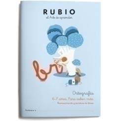 Cuaderno Rubio Ortografia 2 Para Saber Mas 6-7 Años
