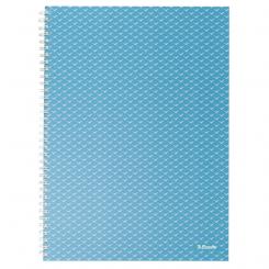 ESSELTE Cuaderno wiro con tapas de cartón ColourBreeze A4, cuadriculado, azul