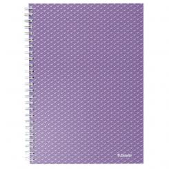 ESSELTE Cuaderno wiro con tapas de cartón  ColourBreeze A5, cuadriculado, lavanda