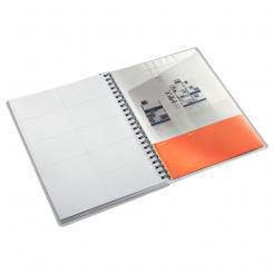 Cuaderno Wiro LEITZ Executive. 80 hojas de 80 g/m2 cuadrícula 5, microperforadas, papel FSC, DIN DIN A5, multicolor