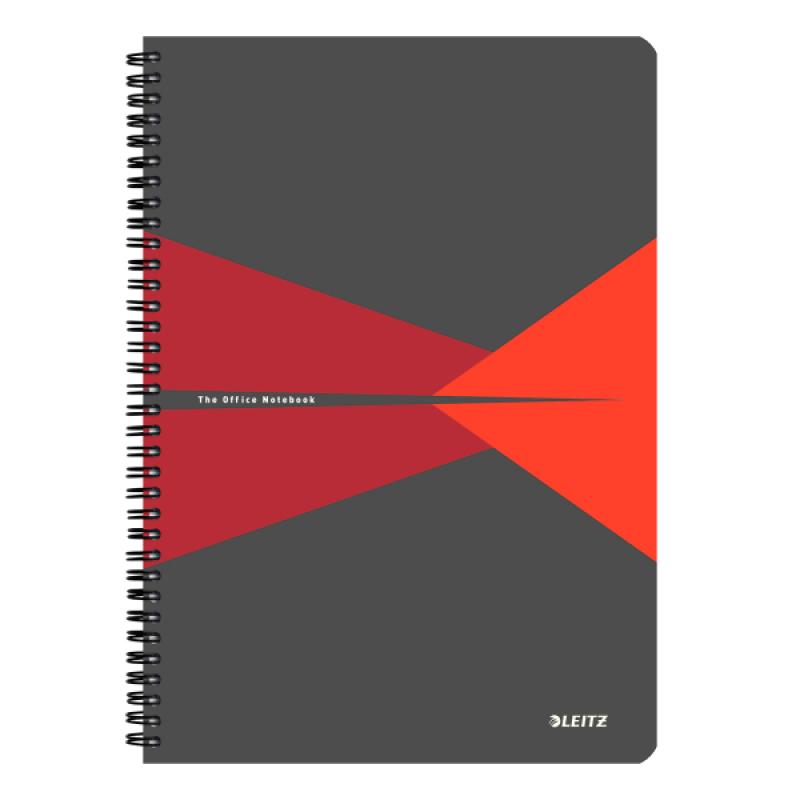 cuaderno-wiro-leitz-officetapas-de-carton-90-hojas-rayado-horizontal-din-a4-rojo