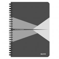 Cuaderno Wiro LEITZ Office.Tapas de cartón. 90 hojas rayado horizontal, DIN A5, gris