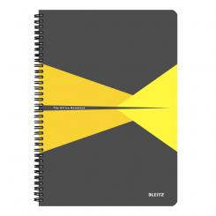 Cuaderno Wiro LEITZ Office.Tapas de PP. 90 hojas cuadrícula 5, DIN A4, amarillo