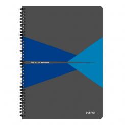 Cuaderno Wiro LEITZ Office.Tapas de PP. 90 hojas cuadrícula 5, DIN A4, azul