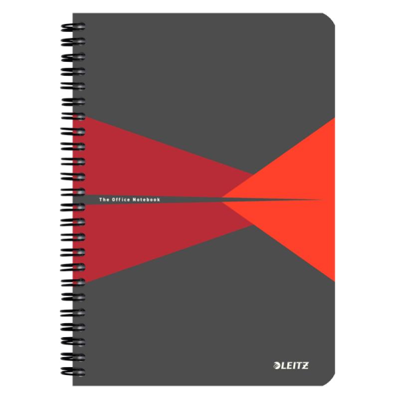 cuaderno-wiro-leitz-officetapas-de-pp-90-hojas-rayado-horizontal-din-a5-rojo