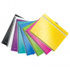 Cuaderno Wiro LEITZ WOW.Be Mobile. PP. 80 hojas rayado horizontal, DIN A4, fucsia