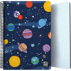 CUADERNOS FOLIO PP 80 HOJAS 90 G CUADRICULA 4X4 MM BITS&BOBS 24 SPACE FSC BITS&BOBS
