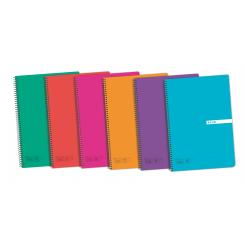 Cuadernos T. Plástico Fº 80H.Hztl Srtd