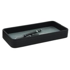 Cubeta Porta Lapices Tomas Carnero Rectangular Polipiel 23X10X3 Cm. Negro