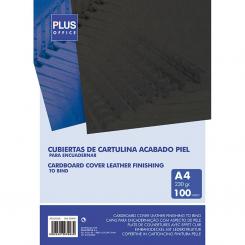 Cubierta portada lámina encuadernar Plus Carton A4 250G Azul / 100 uds
