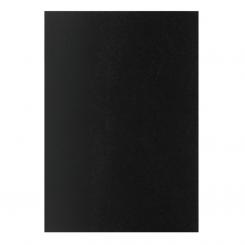 Cubierta portada lámina encuadernar Plus PP A4 0,8  mm  negro / 50 Uds