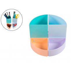 Cubilete Portalapices EXACOMPTA Aquarel The Quarter Modulable Colores Pastel 120X120X83 mm