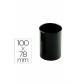 Cubilete portalapices Faibo negro opaco plastico reciclado diametro 78 mm alto 100 mm alto.