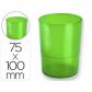 cubilete-portalapices-q-connect-plastico-verde-translucido-diametro-75-mm-altura-100-mm