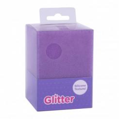 APLI Cubilete Silicona Glitter Color Lila
