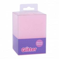 APLI Cubilete Silicona Glitter Color Rosa