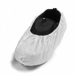 Cubrezapatos de polietileno CPE color blanco, caja 100 uds
