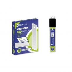 BISMARK Recambio de cuchillas para cutter grandes 18 mm caja de 10 uds.