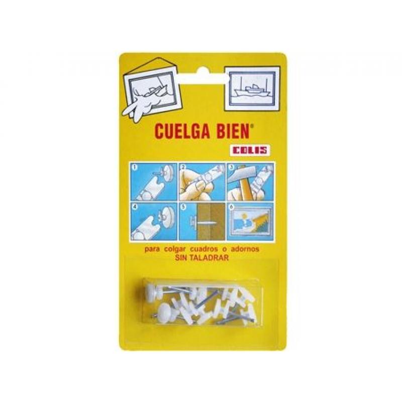 Cuelga facil colgar cuadros o adornos 10 unid.