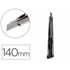 Cuter Q-CONNECT metalico estrecho con funda cuchilla 9 mm xd-46 con clip bolsa 1 unidad